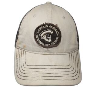 Captain Morgan Original Spiced Rum Strapback Baseball Cap Brown One Size 6 Panel